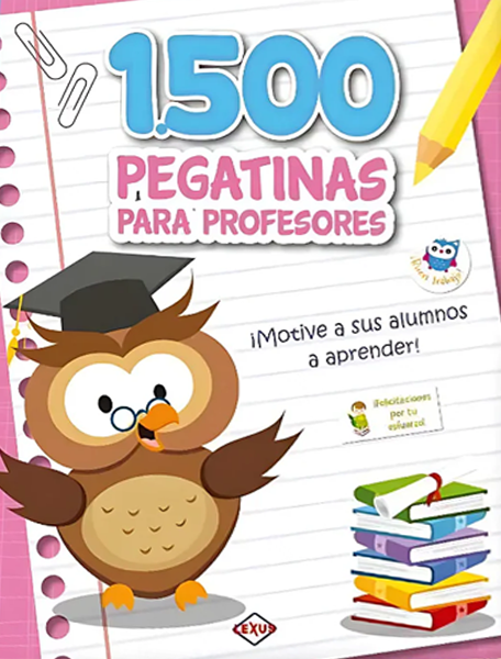 1500 pegatinas para profesores. Motive a sus alumnos a aprender! - Rosado