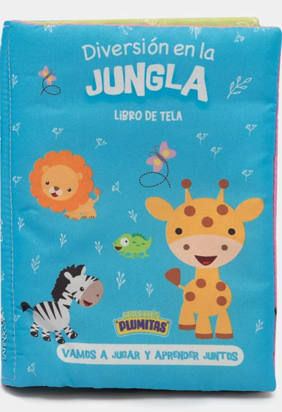 Libro tela: diversión en la jungla